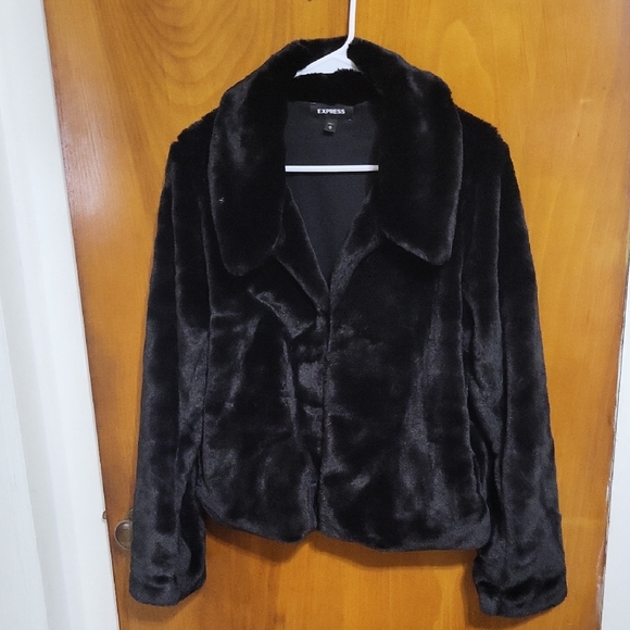 Express Jackets & Blazers - Womens Faux Fur Coat By Express Size Medium